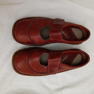 Born Red Leather Slides Flats 36.5 US 6
